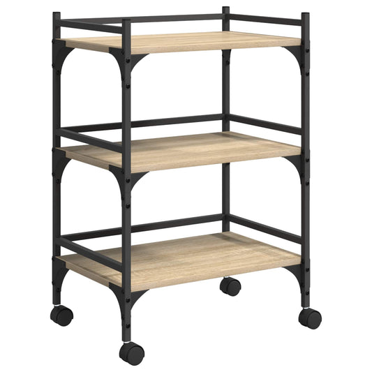 Kuchyňský Vozík Sonoma Dub 50 X 35 X 75,5 Cm Kompozitní Dřevo
