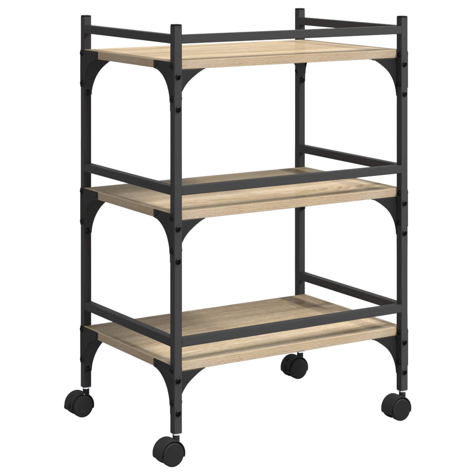 Kuchyňský Vozík Sonoma Dub 50 X 35 X 75,5 Cm Kompozitní Dřevo