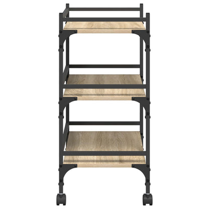 Kuchyňský Vozík Sonoma Dub 50 X 35 X 75,5 Cm Kompozitní Dřevo
