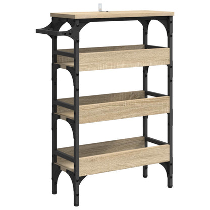 Kuchyňský Vozík Sonoma Dub 53 X 20 X 76 Cm Kompozitní Dřevo
