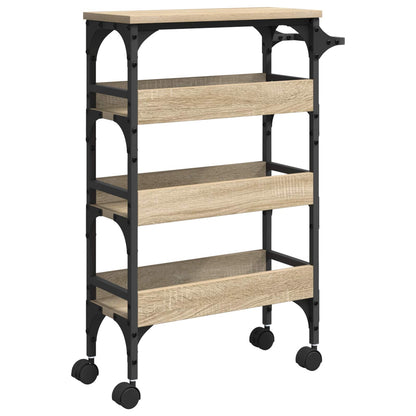 Kuchyňský Vozík Sonoma Dub 53 X 20 X 76 Cm Kompozitní Dřevo
