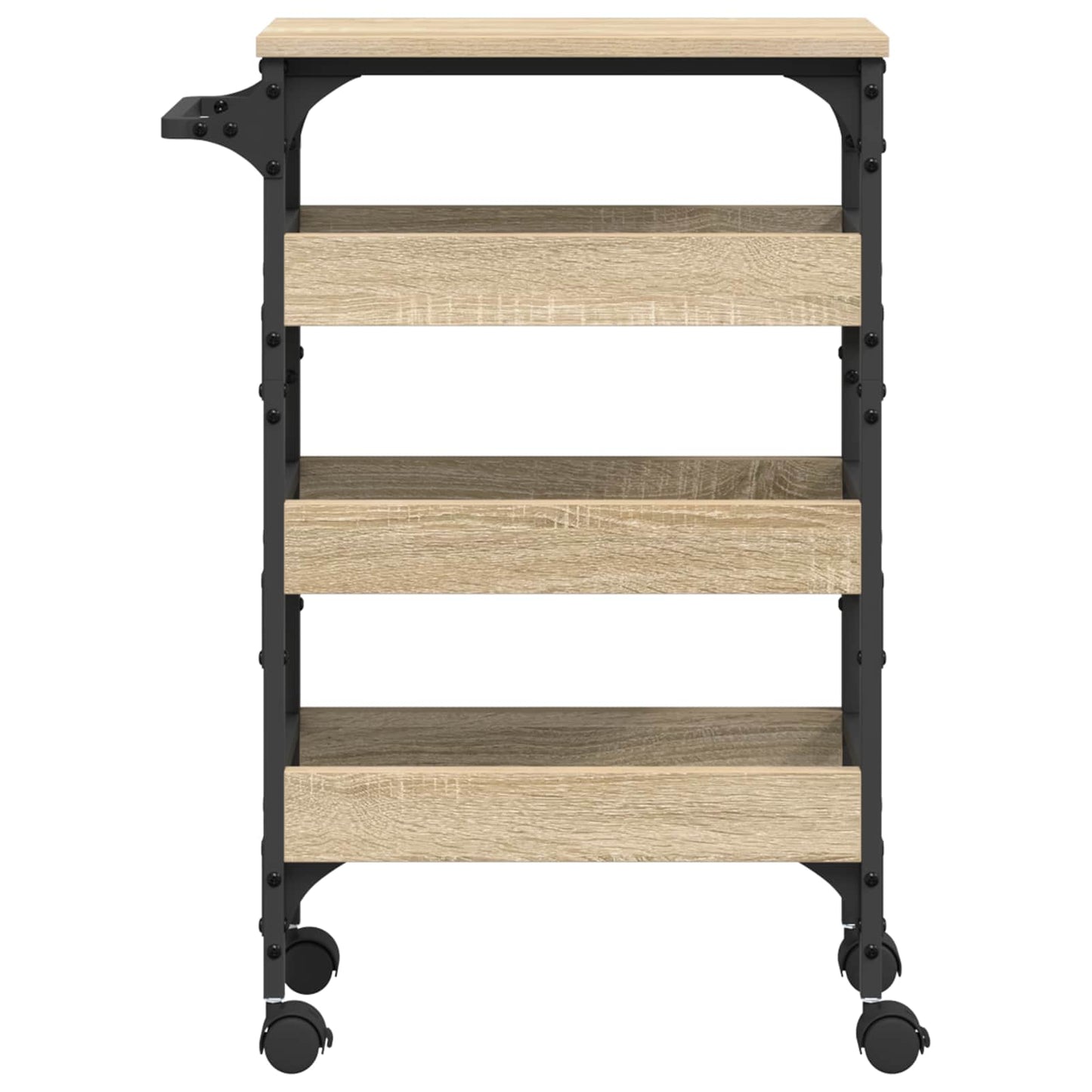 Kuchyňský Vozík Sonoma Dub 53 X 20 X 76 Cm Kompozitní Dřevo