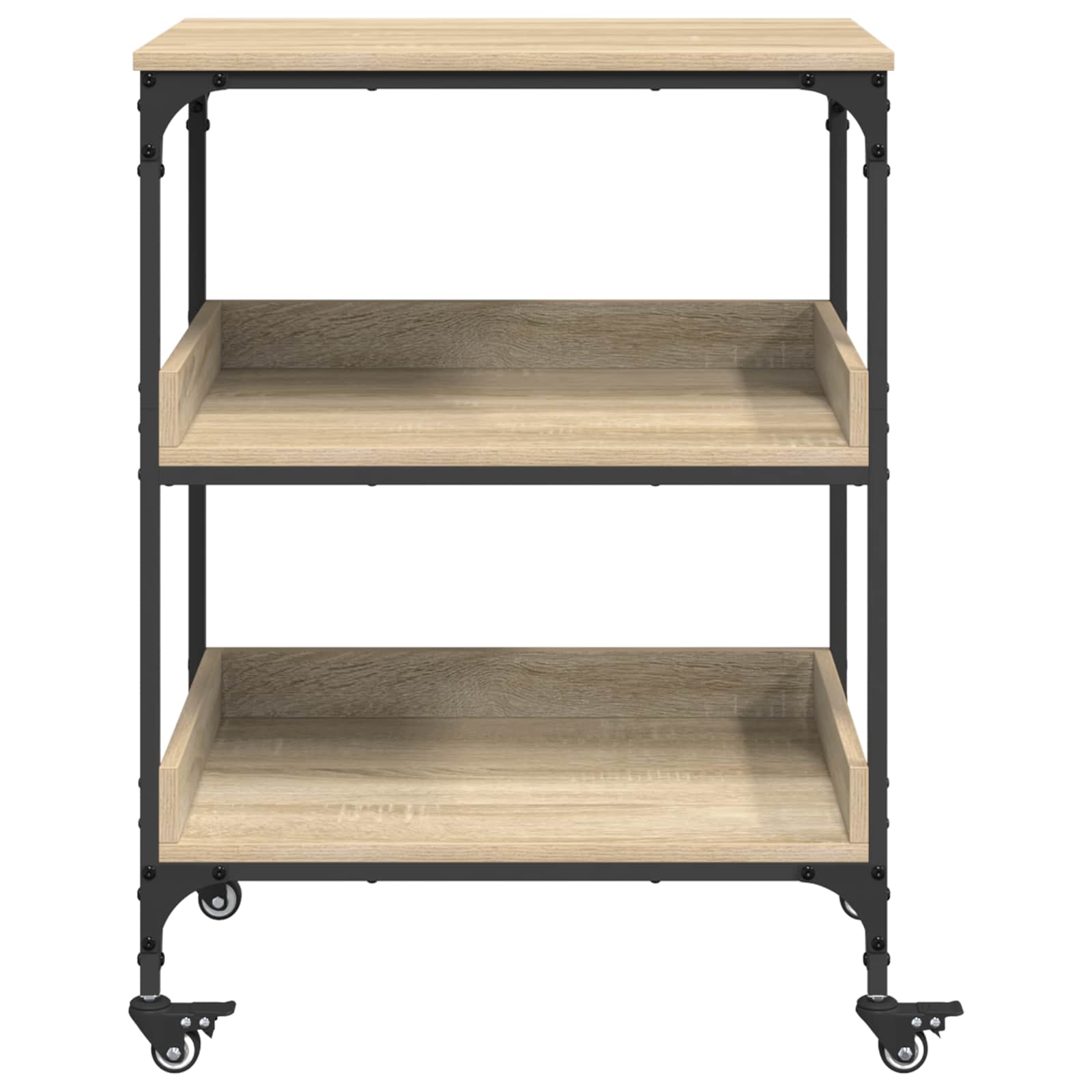 Kuchyňský Vozík Sonoma Dub 60 X 41 X 80,5 Cm Kompozitní Dřevo