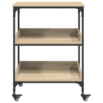 Kuchyňský Vozík Sonoma Dub 60 X 41 X 80,5 Cm Kompozitní Dřevo