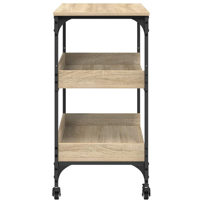 Kuchyňský Vozík Sonoma Dub 60 X 41 X 80,5 Cm Kompozitní Dřevo
