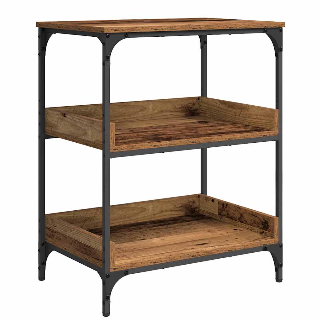 Kuchyňský Vozík Staré Dřevo 60 X 41 X 80.5 Cm Kompozitní Dřevo
