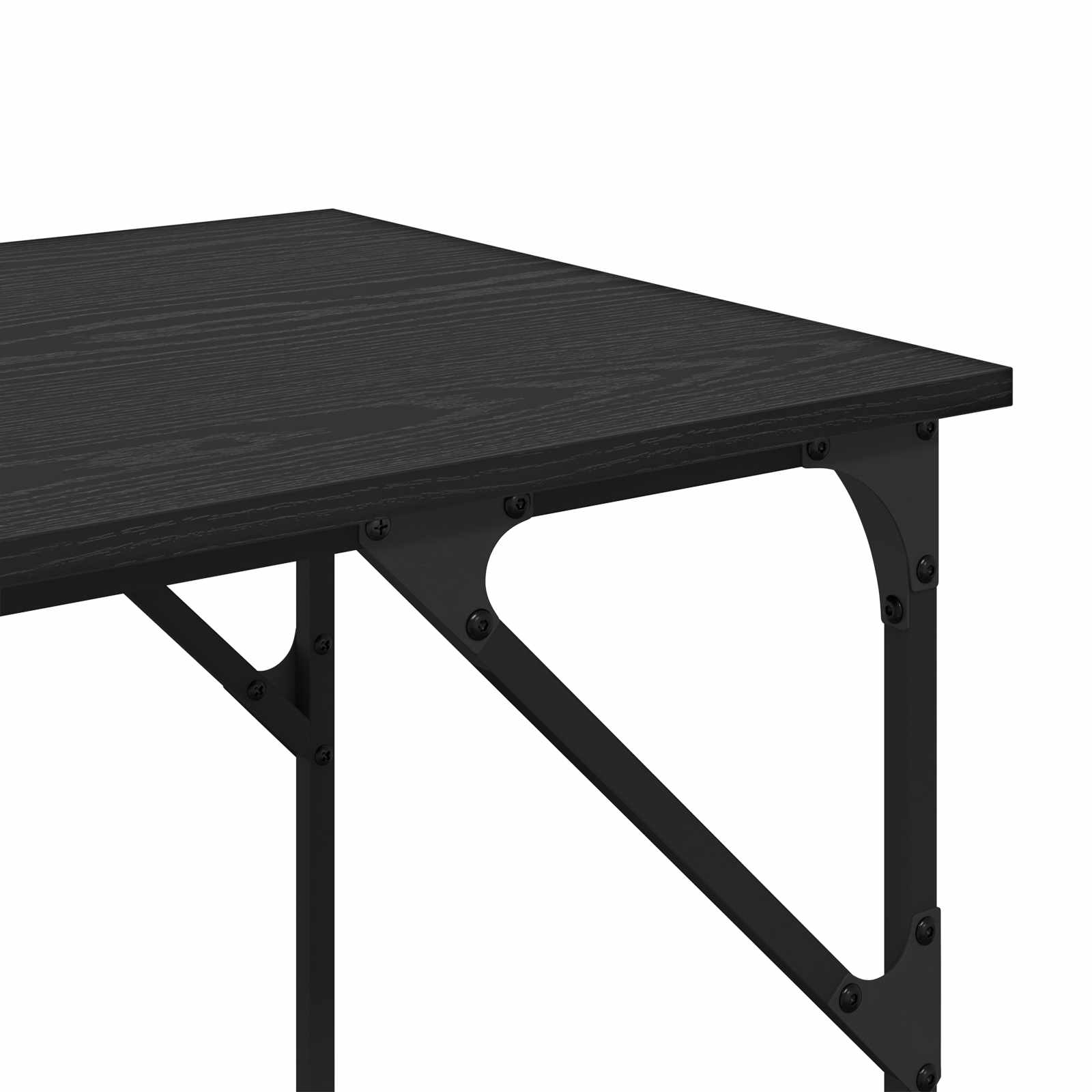 Stůl Černý Dub 120 X 50 X 75 Cm Kompozitní Dřevo