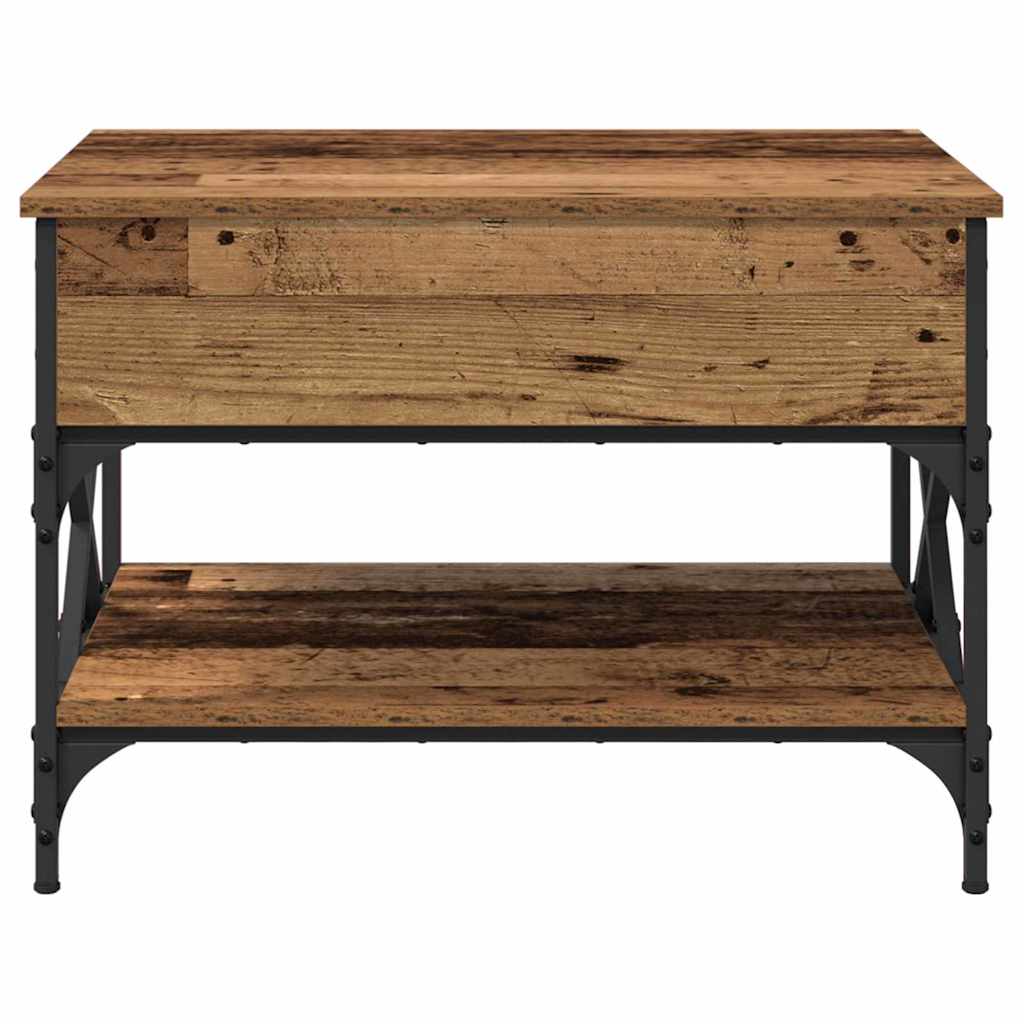 Konferenční Stolek Staré Dřevo 70X50X50Cm Kompozitní Dřevo