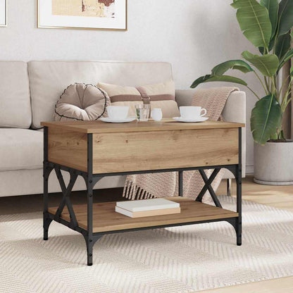 Konferenční Stolek Artisanový Dub 70X50X50Cm Kompozitní Dřevo