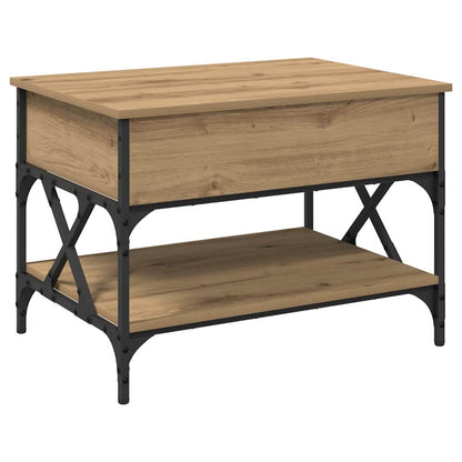 Konferenční Stolek Artisanový Dub 70X50X50Cm Kompozitní Dřevo