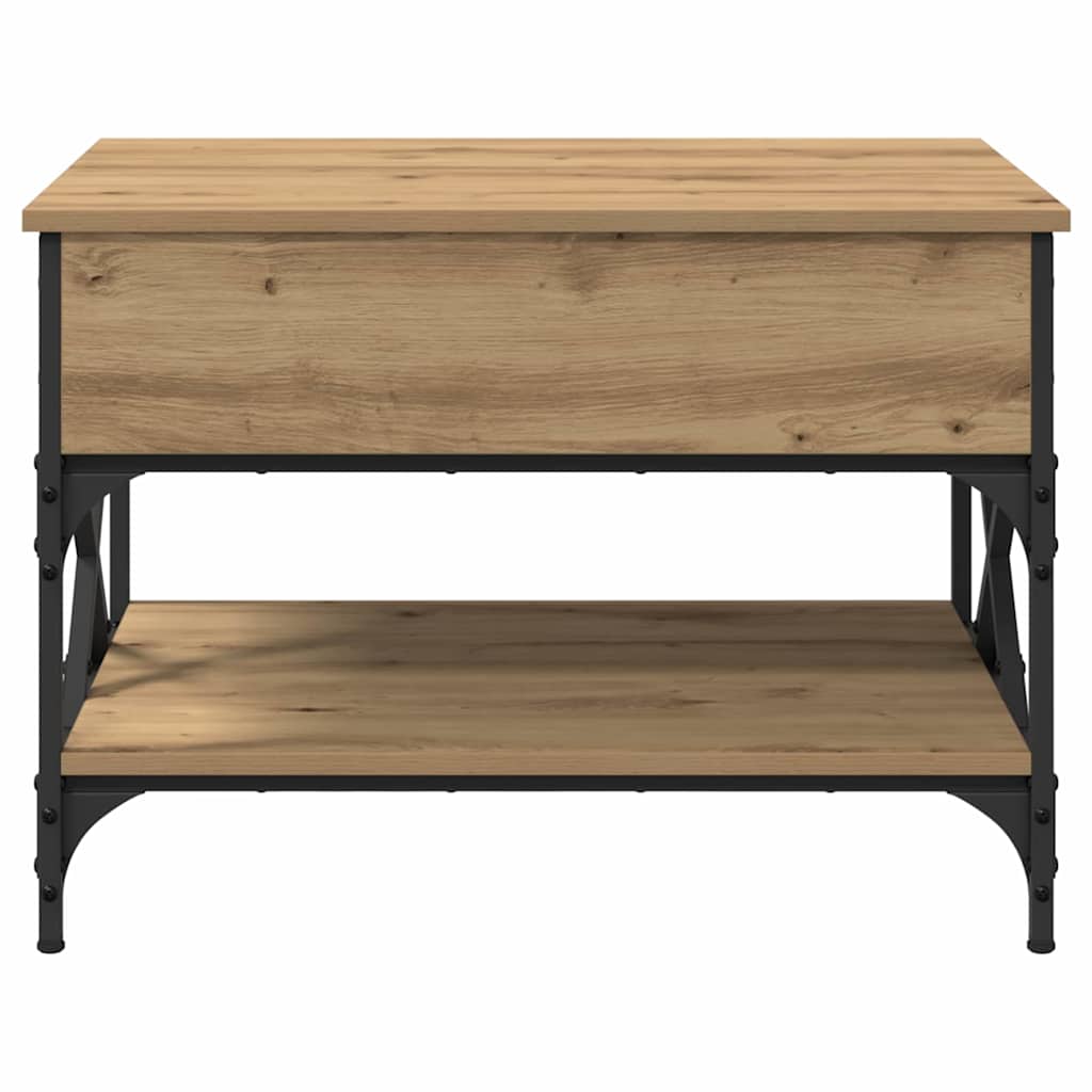 Konferenční Stolek Artisanový Dub 70X50X50Cm Kompozitní Dřevo