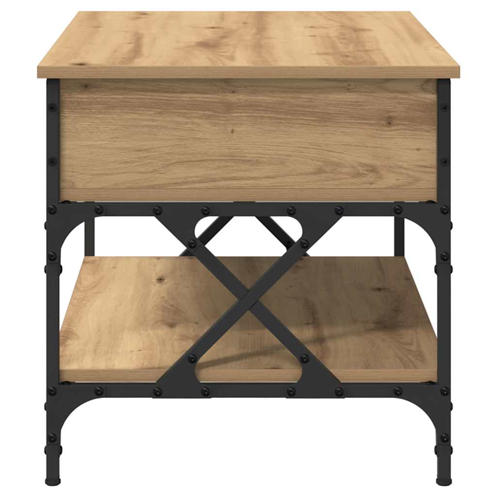 Konferenční Stolek Artisanový Dub 70X50X50Cm Kompozitní Dřevo