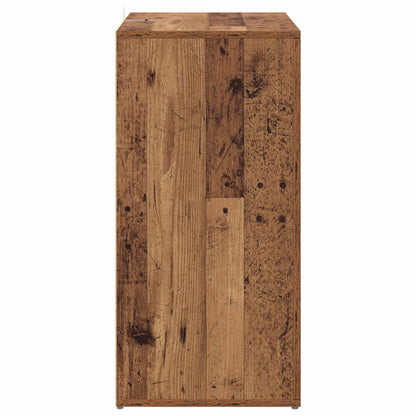 Servírovací Skříň Staré Dřevo 59 X 39 X 80 Cm Kompozitní Dřevo