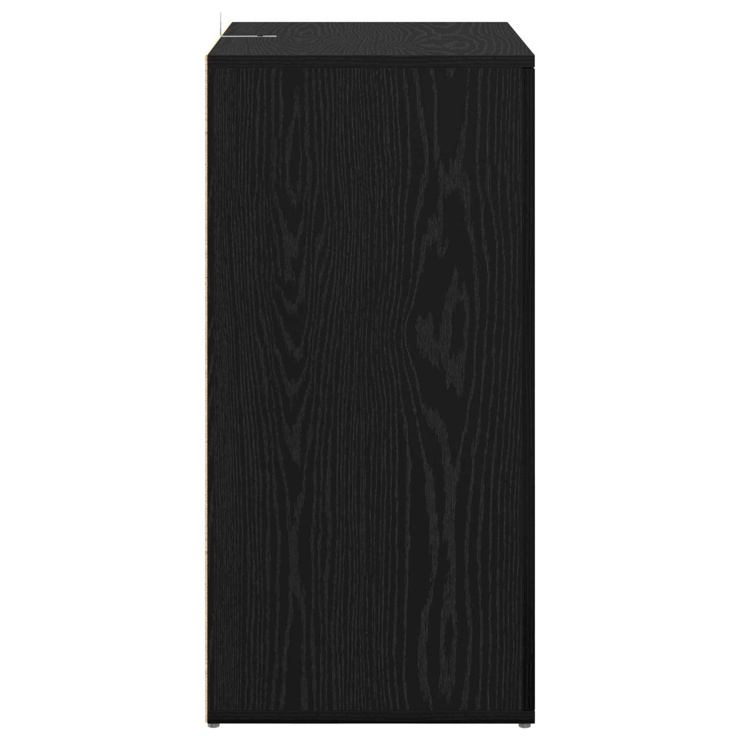 Servírovací Skříň Černý Dub 59 X 39 X 80 Cm Kompozitní Dřevo