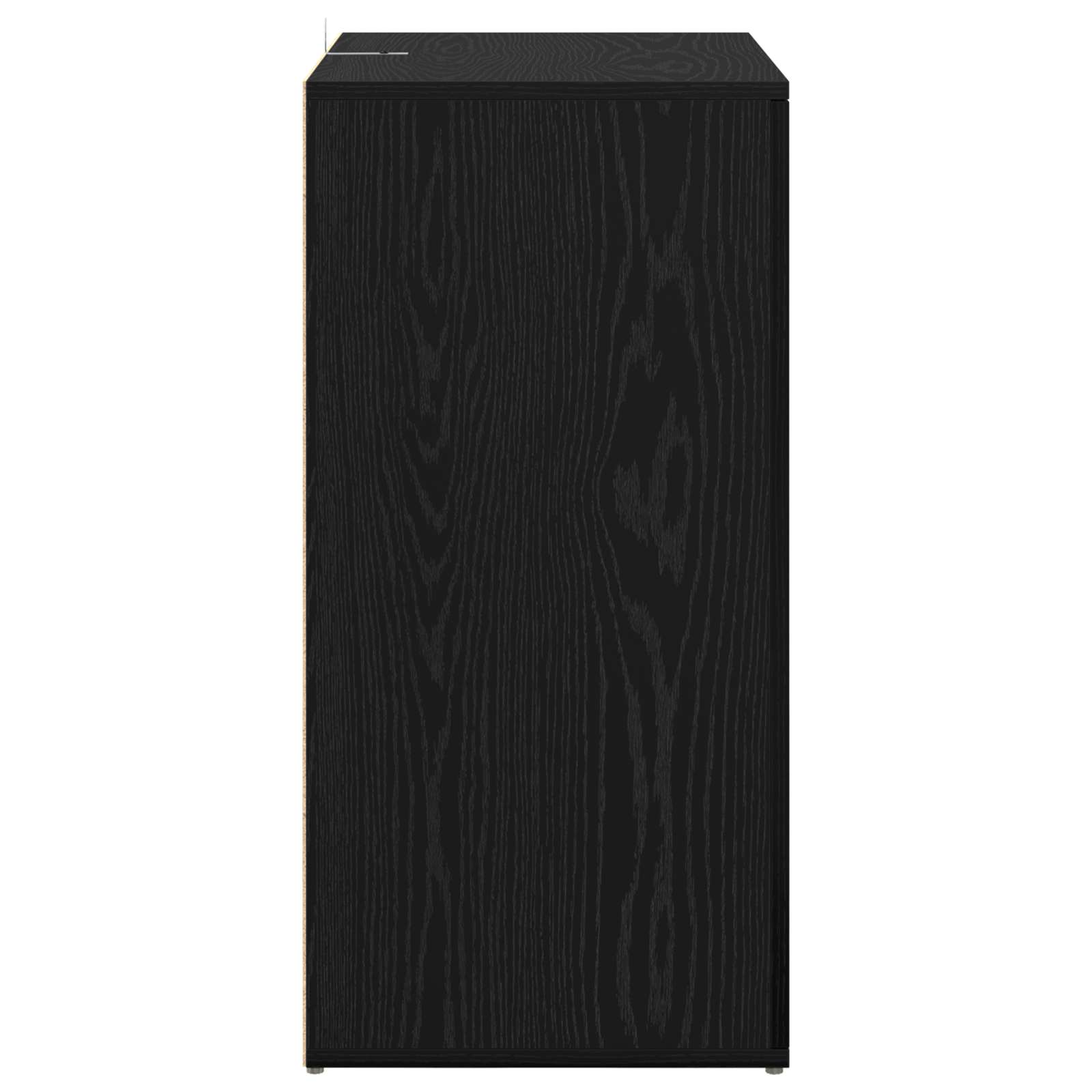 Servírovací Skříň Černý Dub 59 X 39 X 80 Cm Kompozitní Dřevo