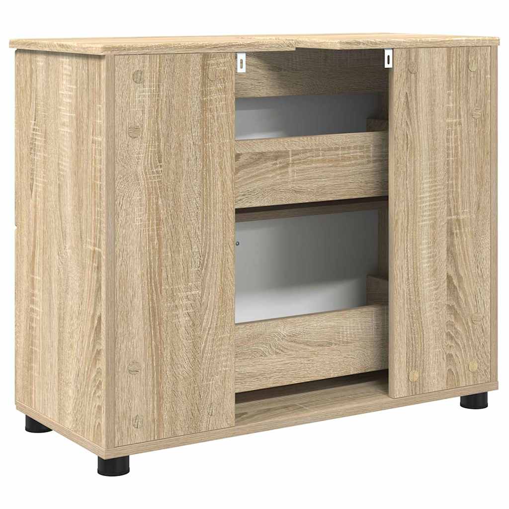 Koupelnová Skříň Sonoma Dub 76,5 X 35 X 64 Cm