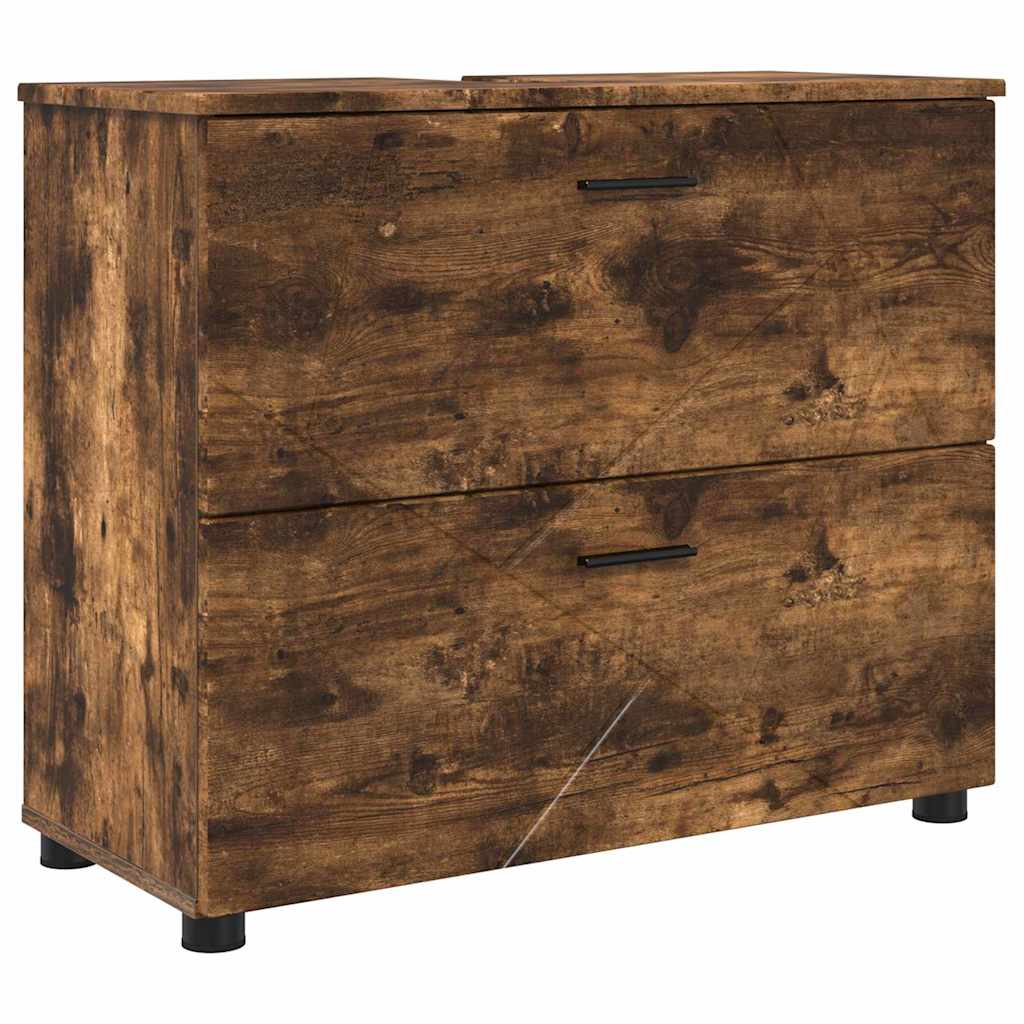 Koupelnová Skříň Kouřový Dub 76,5 X 35 X 64 Cm