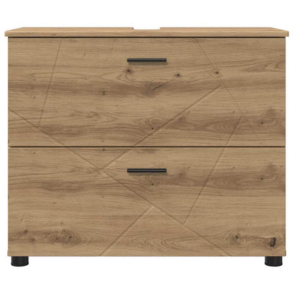 Koupelnová Skříň Se Zásuvkou Artisanový Dub 76,5 X 35 X 64 Cm