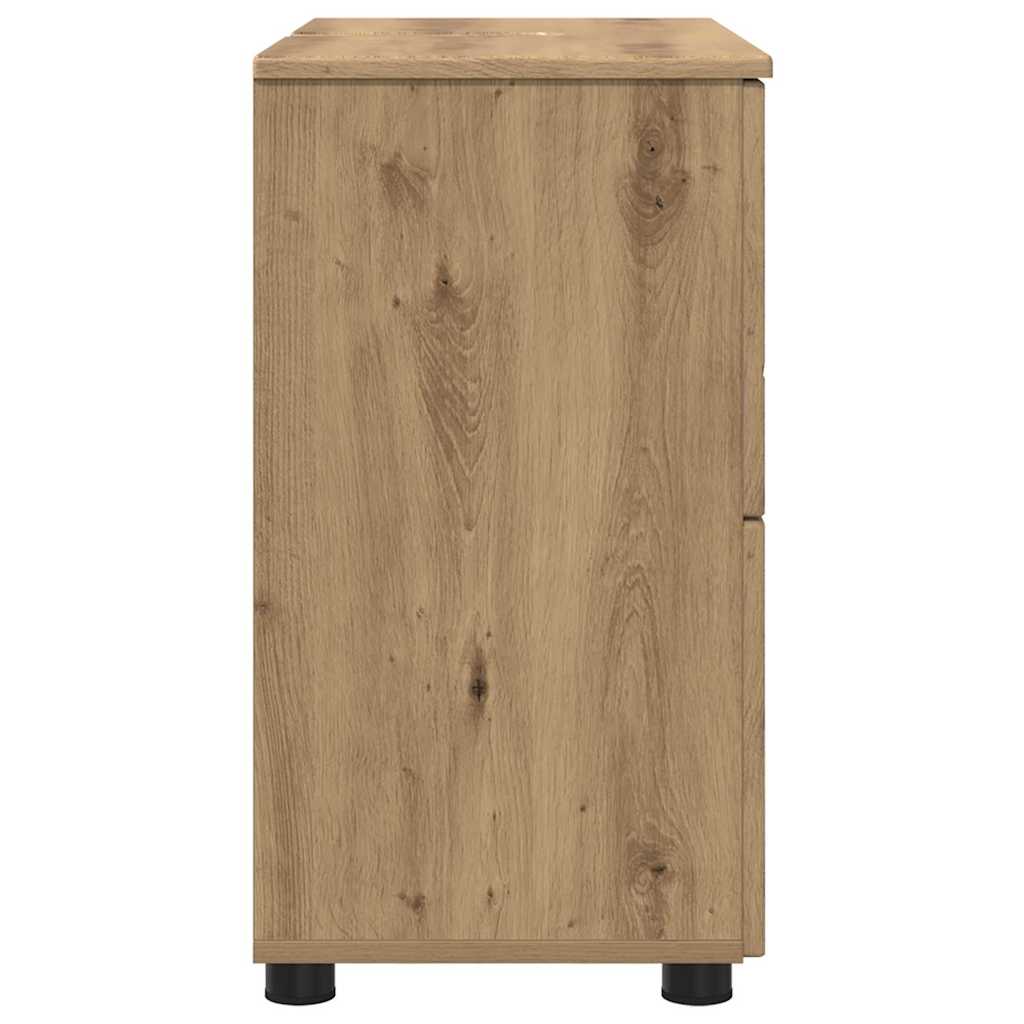 Koupelnová Skříň Se Zásuvkou Artisanový Dub 76,5 X 35 X 64 Cm