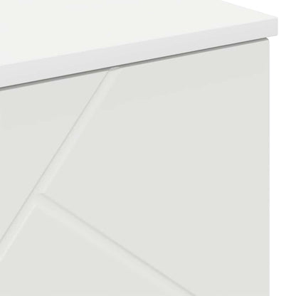 Koupelnová Skříň Bílá 60 X 35 X 80 Cm Kompozitní Dřevo, Kov