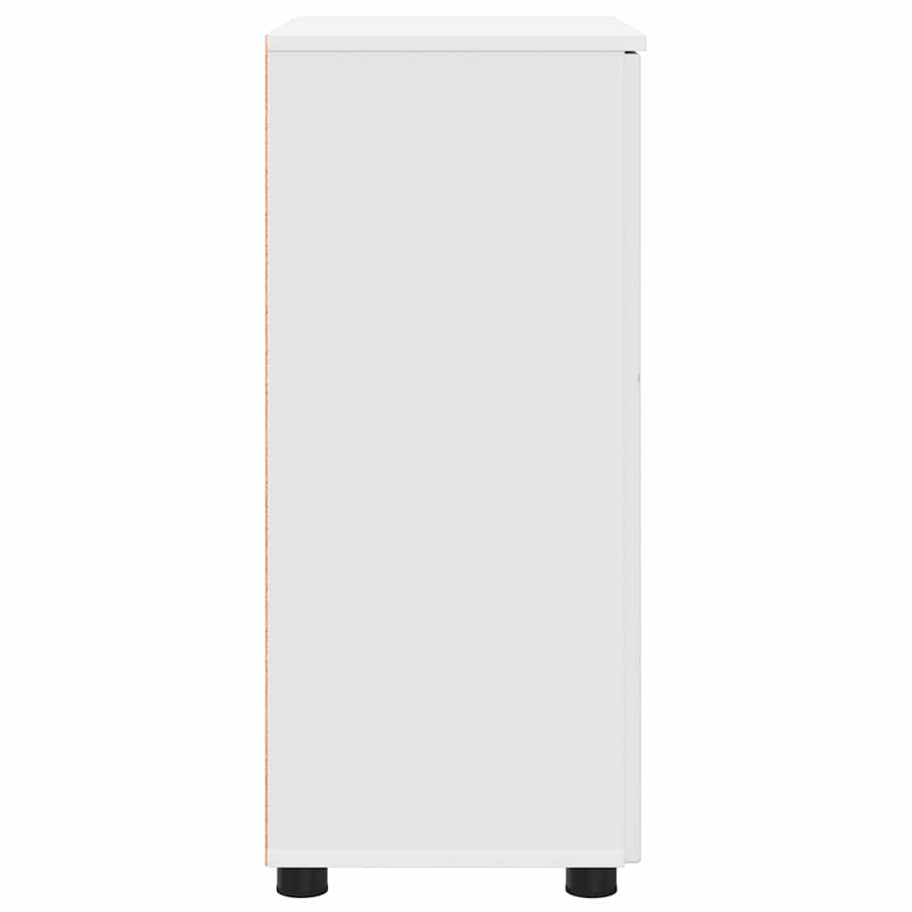 Koupelnová Skříň Bílá 60 X 35 X 80 Cm Kompozitní Dřevo, Kov