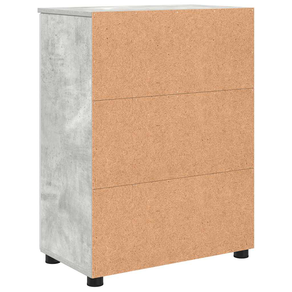 Koupelnová Skříň Betonově Šedá 60 X 35 X 80 Cm