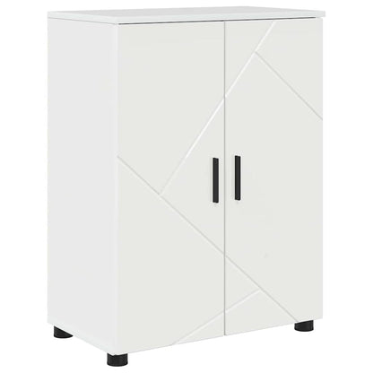 Koupelnová Skříň S Úložištěm Vysoce Lesklá Bílá 60 X 35 X 80 Cm
