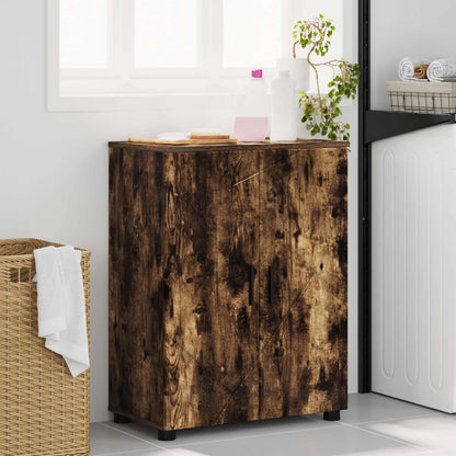 Koupelnová Skříň Kouřový Dub 60 X 35 X 80 Cm