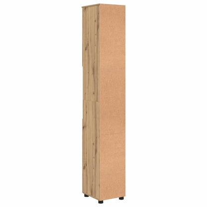 Koupelnová Skříň S Úložištěm Artisanový Dub 30 X 35 X 192 Cm