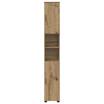 Koupelnová Skříň S Úložištěm Artisanový Dub 30 X 35 X 192 Cm
