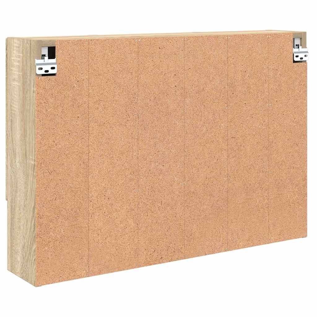 Zrcadlová Skříň Sonoma Dub 80 X 17 X 55 Cm Kompozitní Dřevo