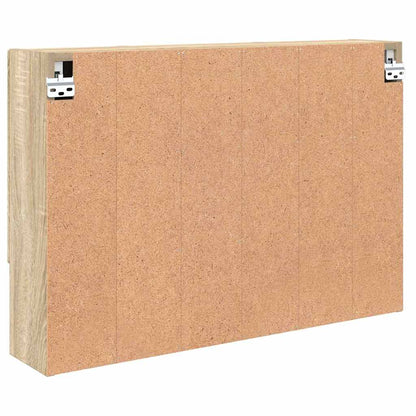 Zrcadlová Skříň Sonoma Dub 80 X 17 X 55 Cm Kompozitní Dřevo