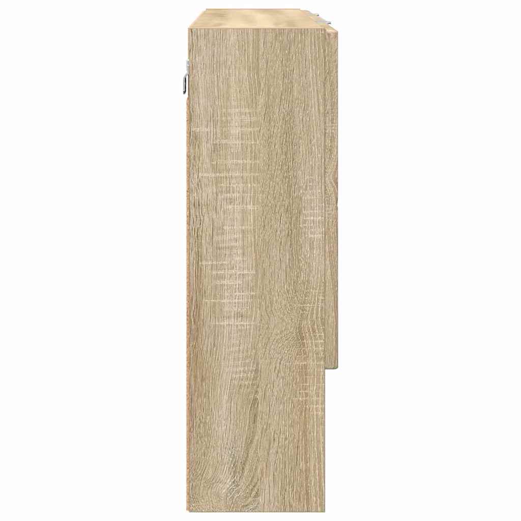 Zrcadlová Skříň Sonoma Dub 80 X 17 X 55 Cm Kompozitní Dřevo