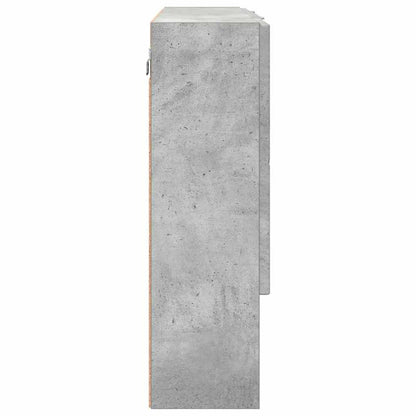 Zrcadlová Skříň Betonově Šedá 80 X 17 X 55 Cm Kompozitní Dřevo