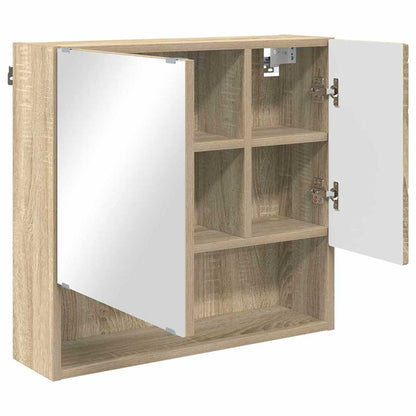 Zrcadlová Skříň Sonoma Dub 59 X 17 X 55 Cm Kompozitní Dřevo