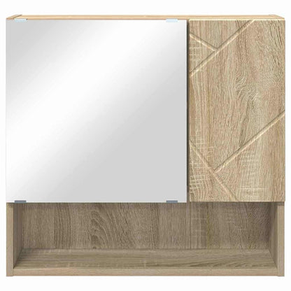 Zrcadlová Skříň Sonoma Dub 59 X 17 X 55 Cm Kompozitní Dřevo