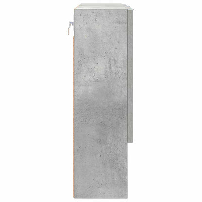 Zrcadlová Skříň Betonově Šedá 59 X 17 X 55 Cm Kompozitní Dřevo