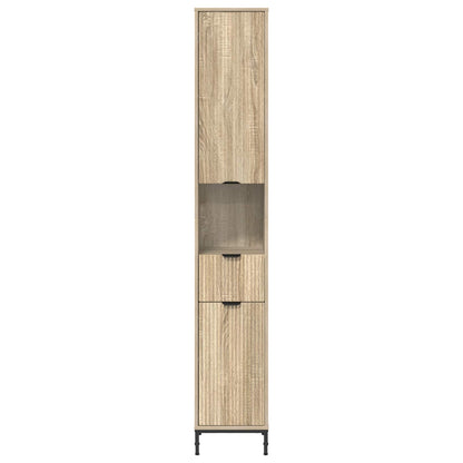 Koupelnová Skříň Sonoma Dub 31,5 X 33 X 190 Cm