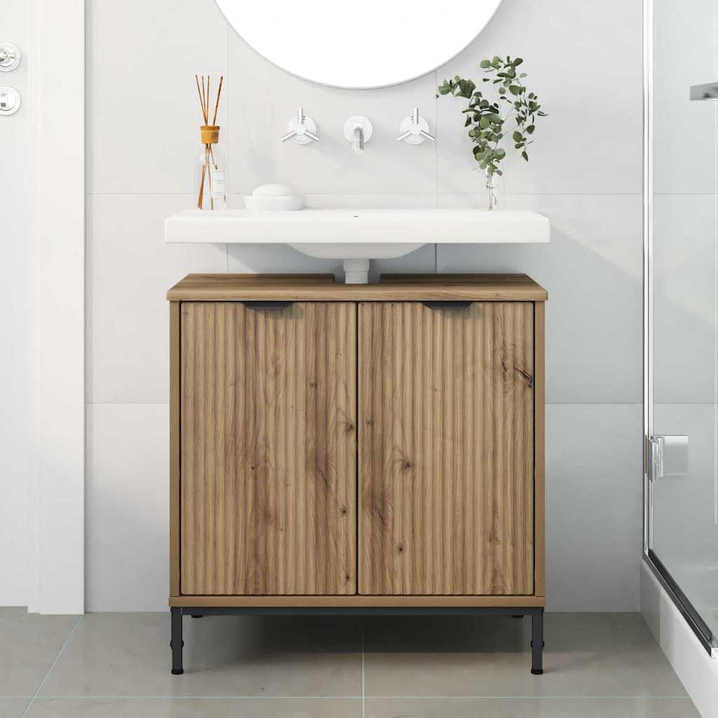 Skříňka Pod Umyvadlo Artisanový Dub 60,5 X 33,5 X 61 Cm
