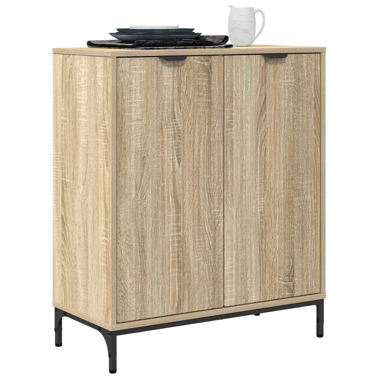 Servírovací Skříň Sonoma Dub 69,5 X 33 X 82 Cm Kompozitní Dřevo
