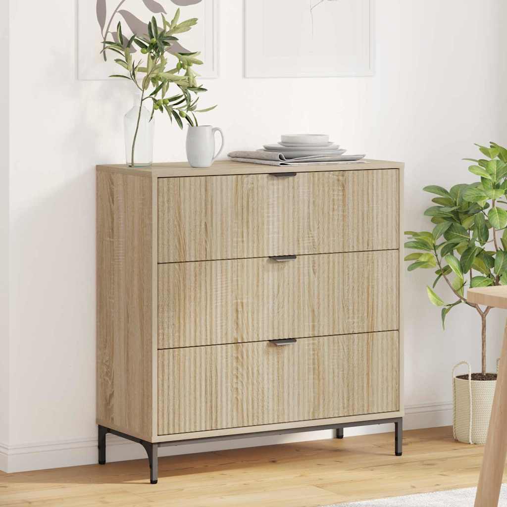 Servírovací Skříň Sonoma Dub 79,5 X 33 X 82 Cm Kompozitní Dřevo