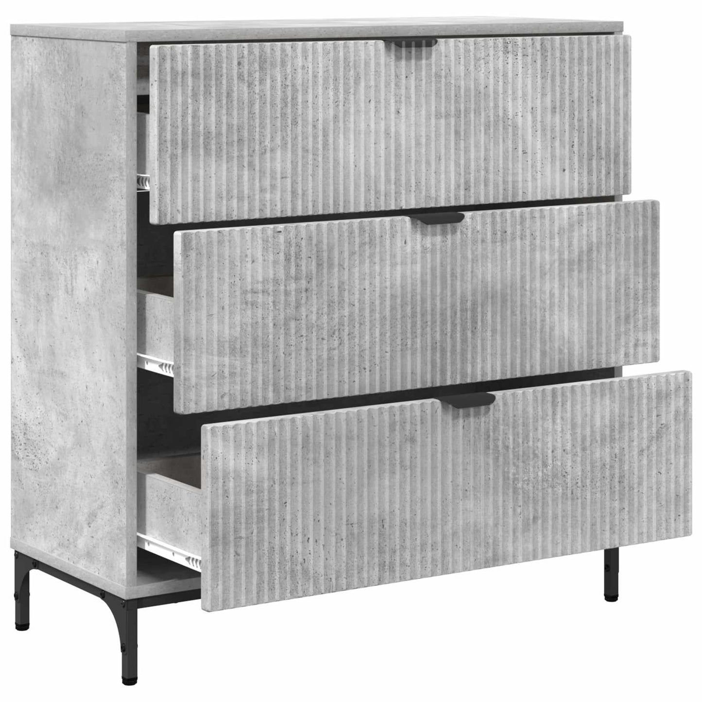 Servírovací Skříň Betonově Šedá 79,5 X 33 X 82 Cm