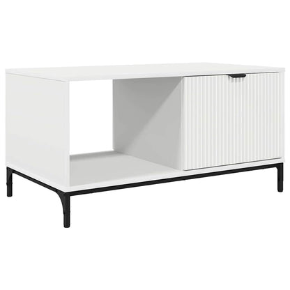 Konferenční Stolek Bílá 90 X 49 X 46 Cm Kompozitní Dřevo