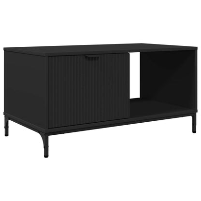 Konferenční Stolek Černý Dub 90 X 49 X 46 Cm Kompozitní Dřevo