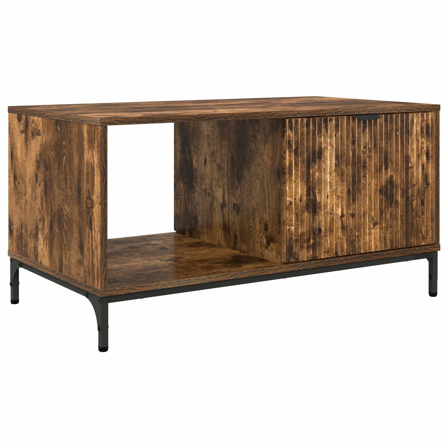 Konferenční Stolek Kouřový Dub 90 X 49 X 46 Cm Kompozitní Dřevo