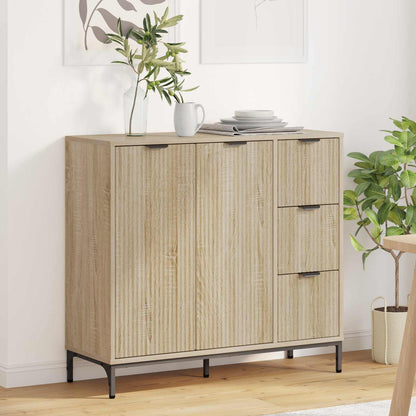 Servírovací Skříň Sonoma Dub 89,5 X 33 X 82 Cm Kompozitní Dřevo