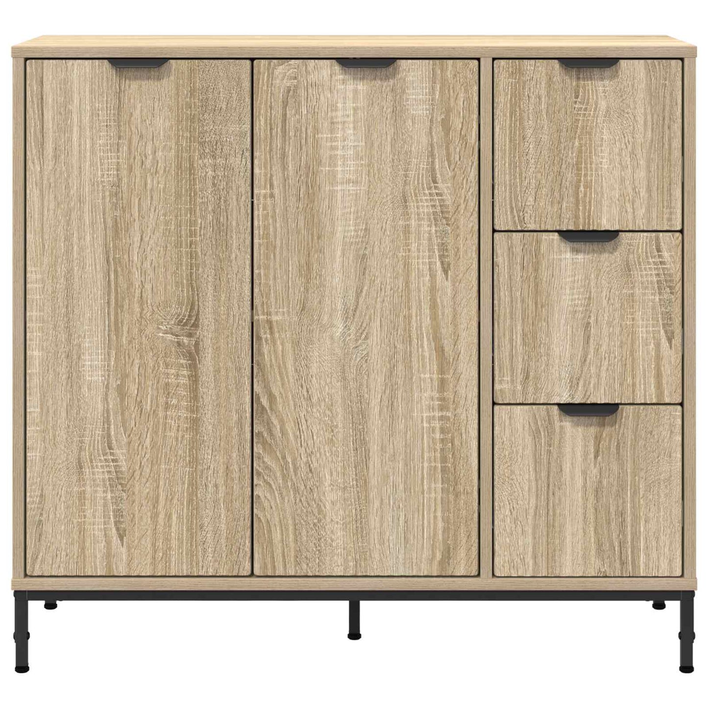 Servírovací Skříň Sonoma Dub 89,5 X 33 X 82 Cm Kompozitní Dřevo