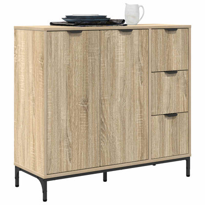 Servírovací Skříň Sonoma Dub 89,5 X 33 X 82 Cm Kompozitní Dřevo