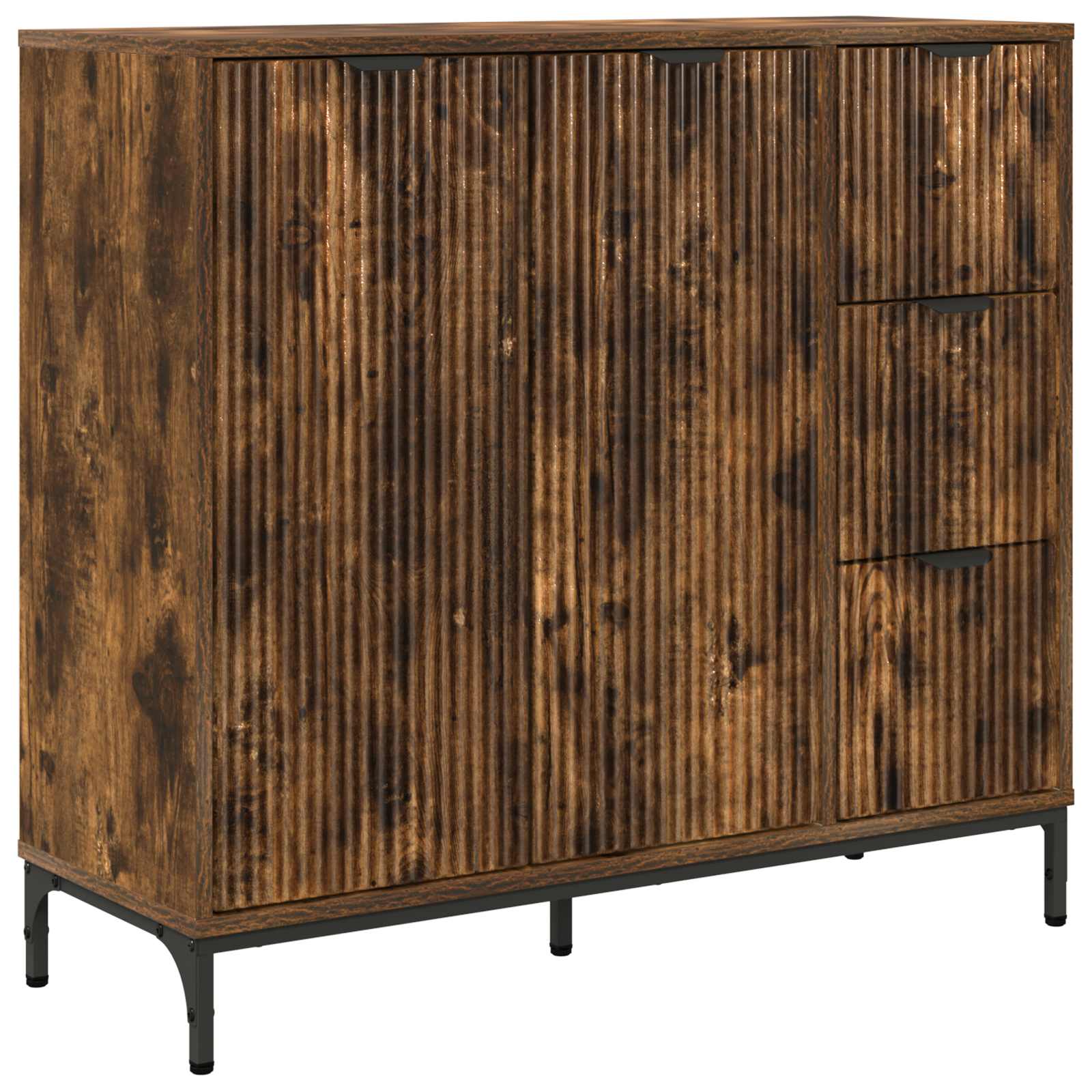 Servírovací Skříň Kouřový Dub 89,5 X 33 X 82 Cm