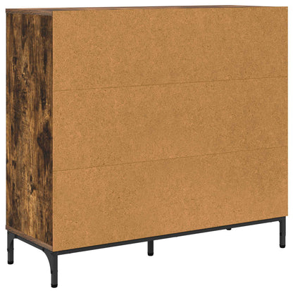 Servírovací Skříň Kouřový Dub 89,5 X 33 X 82 Cm